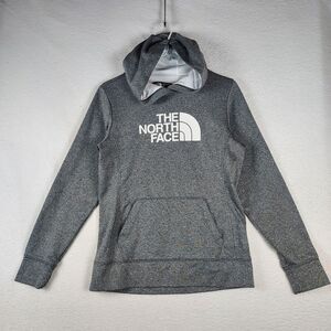 The North Face Women’s Medium Gray Pullover Hoodie Logo Fleece Lined